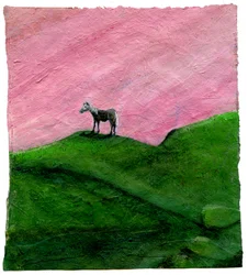 Päivän loppu, 2004, (öljy paperille)