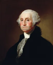 George Washington, n. 1798 (öljy kankaalle)
