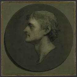 Thomas Jefferson (The Medallion Portrait), 1805 (öljy & muna paperille asetettuna kankaalle)
