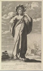Sibyl of Cumae, n. 1635. Tekijät: Gilles Rousselet, Abraham Bosse.