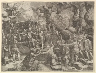 Sinon Deceiving the Troijans, 1540-luvun puoliväli.