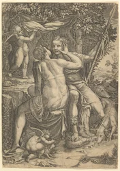 Venus ja Adonis, n. 1570.