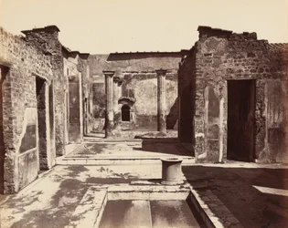 Casa del Poeta Tragico, Pompei (Traagisen runoilijan talo, Pompeiji),c. 1870 (kuva)