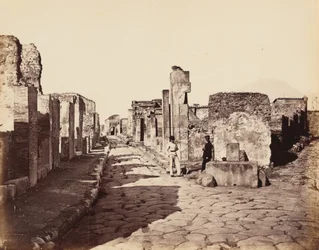 Strada di Sallustio, Pompei (Sallustion katu, Pompeji),c. 1870 (kuva)