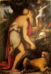 Ranska: Saint Jérôme en méditation.