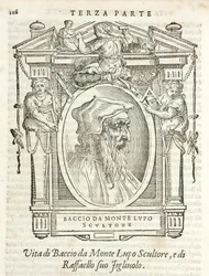 Milano, Biblioteca Braidense, Vite de piv excellent, Giorgio Vasari 1568, Baccio da Montelupo.
