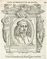 Milano, Biblioteca Braidense, Vite de piv excellent, Giorgio Vasari 1568, Benedetto da Rovezzano.