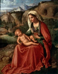 Neitsyt ja lapsi maisemassa, c1503