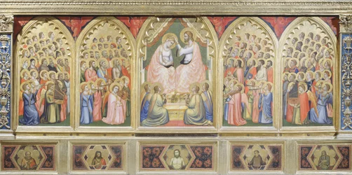 Italia, Firenze, Santa Crocen basilika, Bandini Baroncellin kappeli, Neitsyen kruunaus