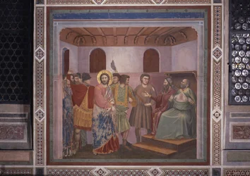 Kristus Kaifaan edessä (Cristo davanti a Caifa), Giotto