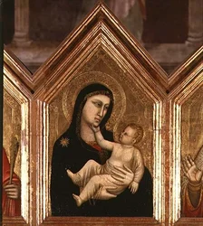 Madonna ja lapsi, St. Reparata Polyptych (tempera paneelissa) (katso myös 66557-66568)