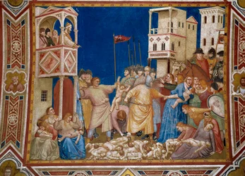 Betlehemin lastenmurha. Giotto di Bondonen (1267-1337) fresko