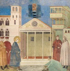 Yksinkertaisen miehen kunnioittama Pyhä Franciscus, 1297-1299