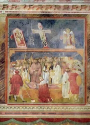 Pyhä Hieronymus tarkastamassa Pyhän Franciscuksen ruumiin stigmoja, 1296-97.