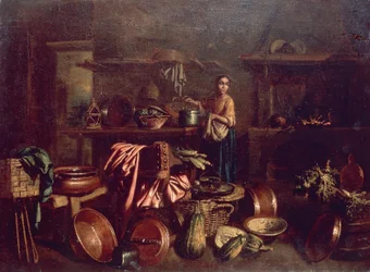 Sisäkeittiö, kirjoittanut Gian Domenico Valentino (1630-1708)