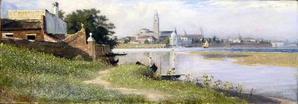 Venetsia (öljy kankaalle)