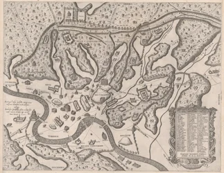 Rooman loiston peili: Muinainen Rooma ja sen kukkulat lännestä, 1582, 1582.
