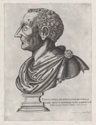 Rooman loiston peili: Liviuksen rintakuva, 1582, 1582.