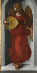Enkeli punaisessa luutulla, n. 1490-1499