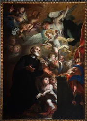 Lapsen ilmestyminen San Filippo Nerille. 1687 (öljy kankaalle)