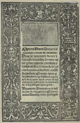Opera Nova Universali nimeltä Corona di racammi, otsikkosivu recto, [1530].