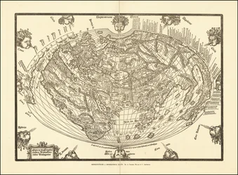 Giovanni Andrea Vavassoren vuonna 1540 laatima maailmankartta.