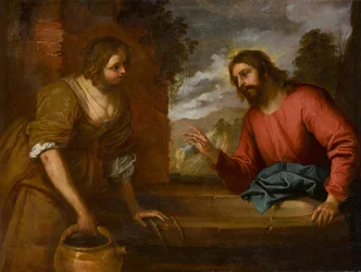 Kristus ja Samarialainen nainen, noin 1635 (öljy kankaalle)