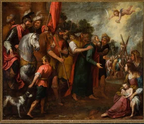 Pyhä Andreas johdatettuna marttyyrikuolemaan, noin 1669 (öljy kankaalle).