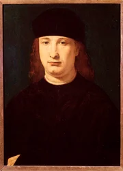 Italialaisen runoilijan Girolamo Casion muotokuva (öljy puulle, n. 1500-1520)