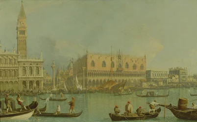 Herttuan palatsi ja Piazzetta San Marco, noin 1755