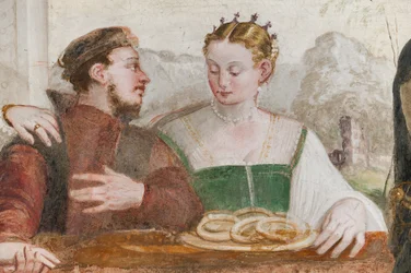 Juhla, pääsali, n. 1570 (fresko)