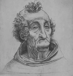 Vanhan miehen pää, n. 1490-1525.