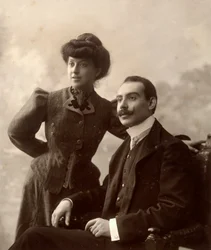 Alfredo Trombetta vaimonsa kanssa
