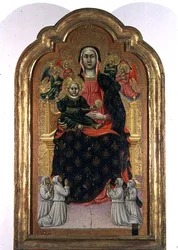 Madonna ja lapsi (tempera paneelissa)