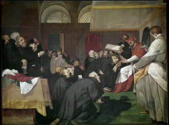 Quadroni de San Carlo: episodi Saint Charles Borromeen (1538-1584) elämästä: pyhimys perusti jesuiitta-, barnabiitti- ja theatiinikollegion (Quadroni of St Charles: Pyhän Kaarlen elämä ja ihmeet Borromeo: Pyhän Kaarlen perustaja jesuiitta, theatiinit an