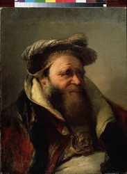 Vanhan miehen muotokuva (vanhan miehen muotokuva). Giambattista Tiepolon (1696-1770) maalaus. Öljy kankaalle, 1750-1770. Venetsialainen koulu, rokokootyyli. Valtion ulkoilmamuseo Peterhof, Pietari.