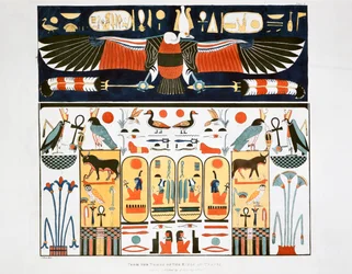 Seinämaalaus Theban kuninkaiden haudoista, 1820