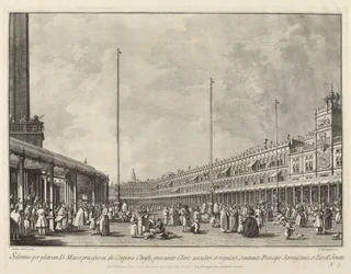 Corpus Christi -päivän kulkue Piazza San Marcolla, 17631766.