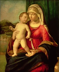 Madonna ja lapsi (öljy kankaalle)