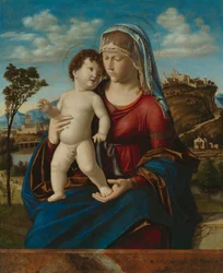 Madonna ja lapsi maisemassa, n.1496-99.
