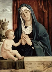 Madonna ja lapsi, 1400-luvun lopusta 1500-luvun alkuun (öljy puulevylle)