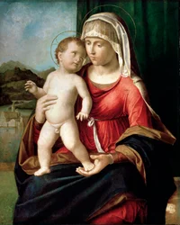 Neitsyt ja lapsi, vuosina 1496–1499.