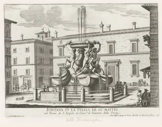 Kilpikonnan suihkulähde Piazza Mattei te Rome -aukiolla Suihkulähde Piazza de ss.ri Mattei -aukiolla (otsikko esineessä) Fountains of Rome (sarjan nimi) Fonteinen van Rome (sarjan nimi)