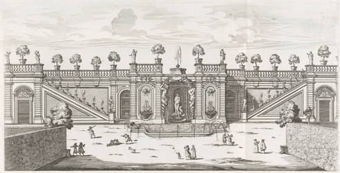 Venuksen suihkulähde Villa Doria Pamphiljin puutarhassa Roomassa Fons Veneris (otsikko esineessä) Le fontane ne palazzi e ne giardini di Roma (sarjan nimi) Suihkulähteet Rooman palatseissa ja puutarhoissa (sarjan nimi)