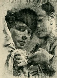 Rumpali ja lipunkantaja, 1700-luvun alkupuoli, 1943.
