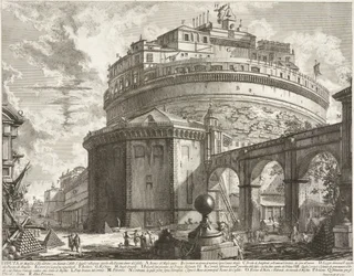 Näkymä Aelius Hadrianuksen mausoleumille (Castel Sant