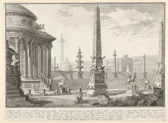 Levy 10: Muinainen Capitol nousi noin sata askelta [...] Campido..., 1743.