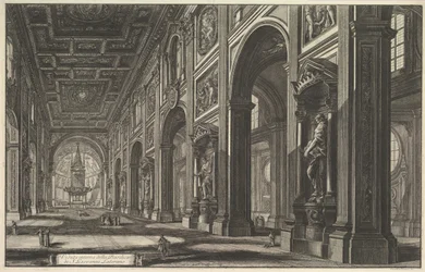 S. Giovanni Lateranossa. Sisätilat, n. 1768.