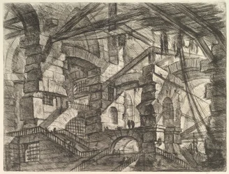 Goottilainen kaari, Carceri dinvenzione Imaginary Prisons -vankilasta, n. 1749-50.