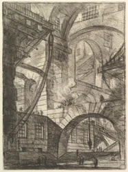 The Smoking Fire, Carceri dinvenzione Imaginary Prisons, noin. 1749-50.